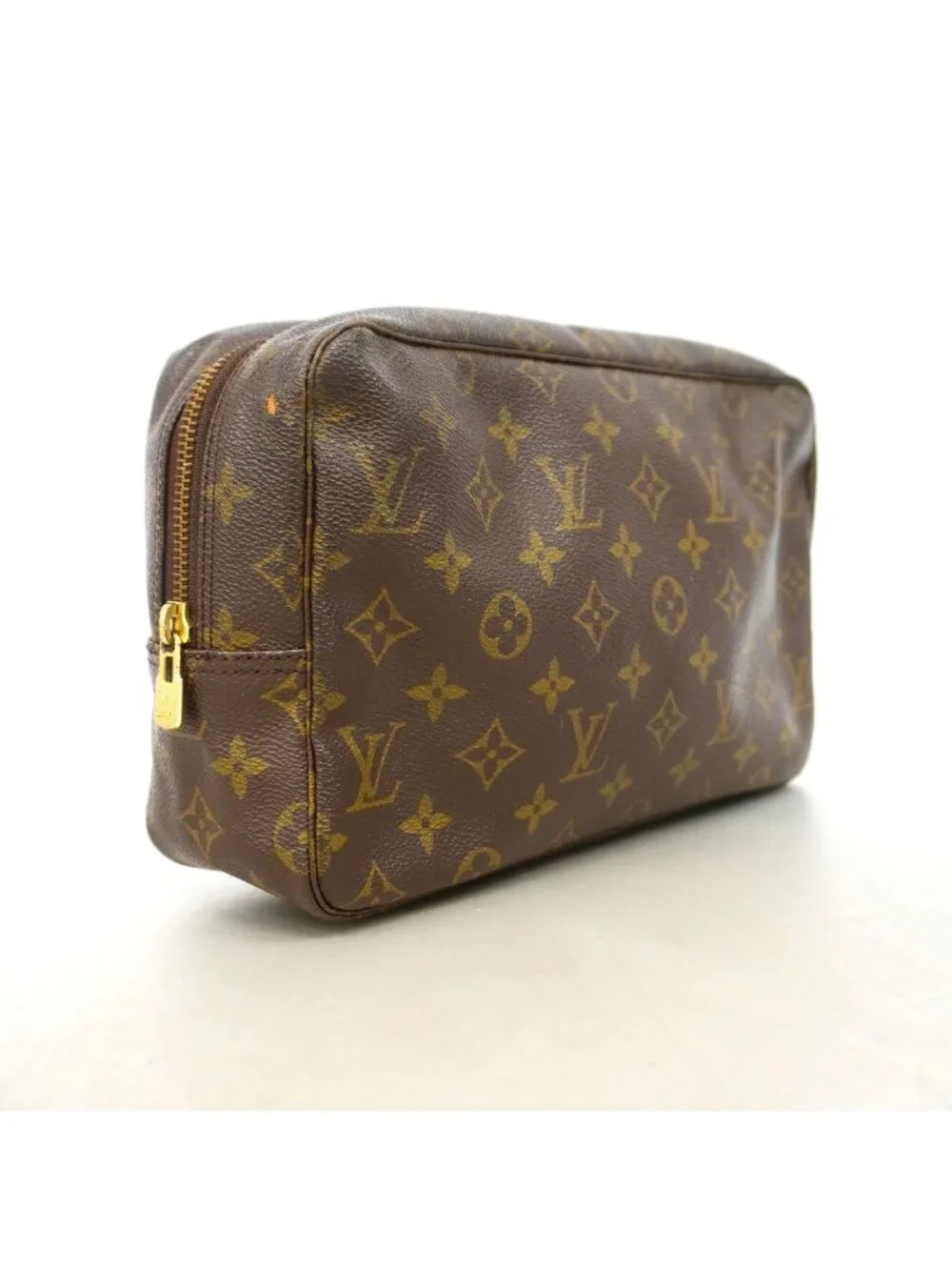 Louis Vuitton Pouch Monogram Trousse Toilet 28 Brown